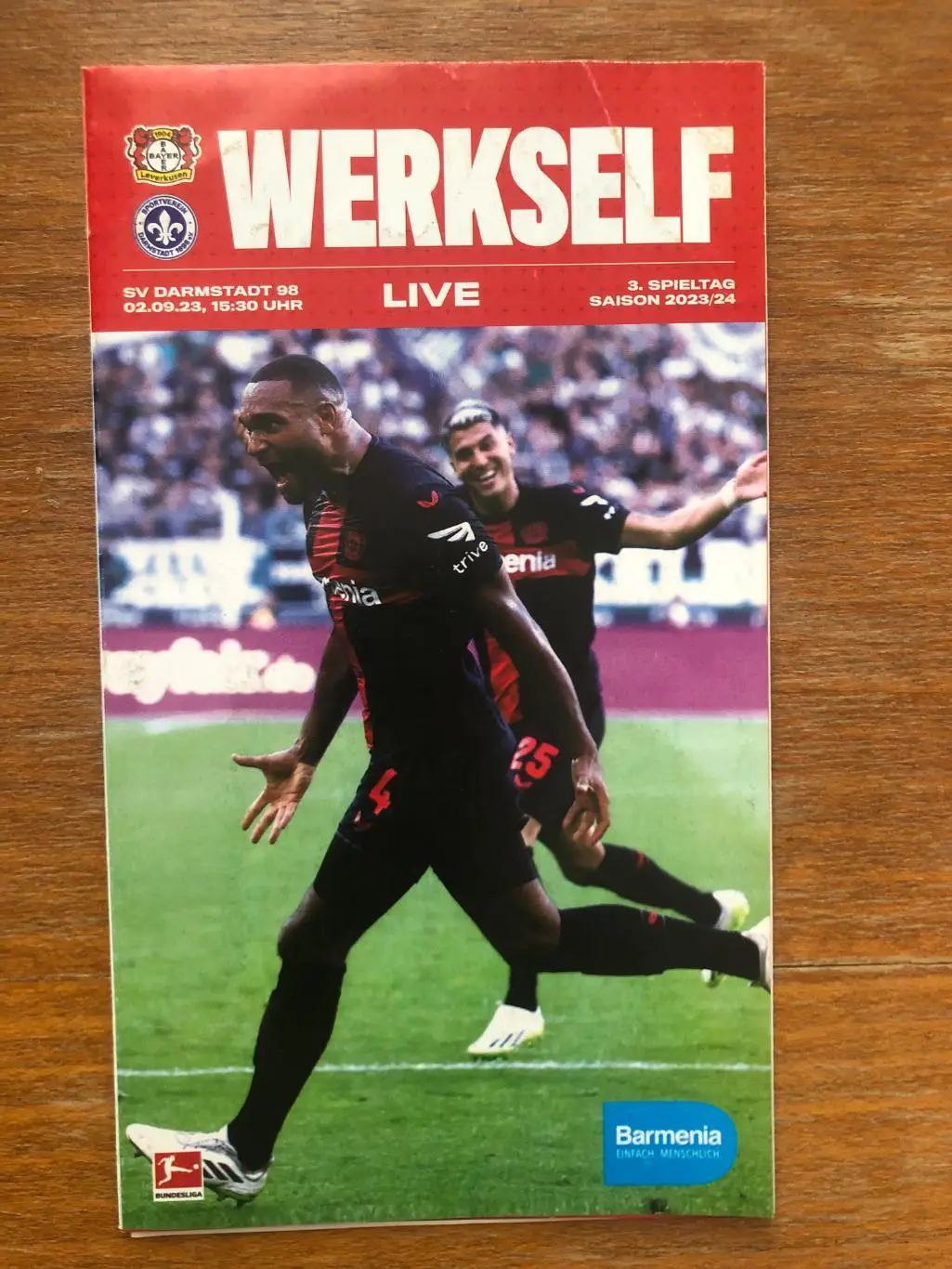 Байер Леверкузен - Дармштадт 98. 02.09.2023. Постер