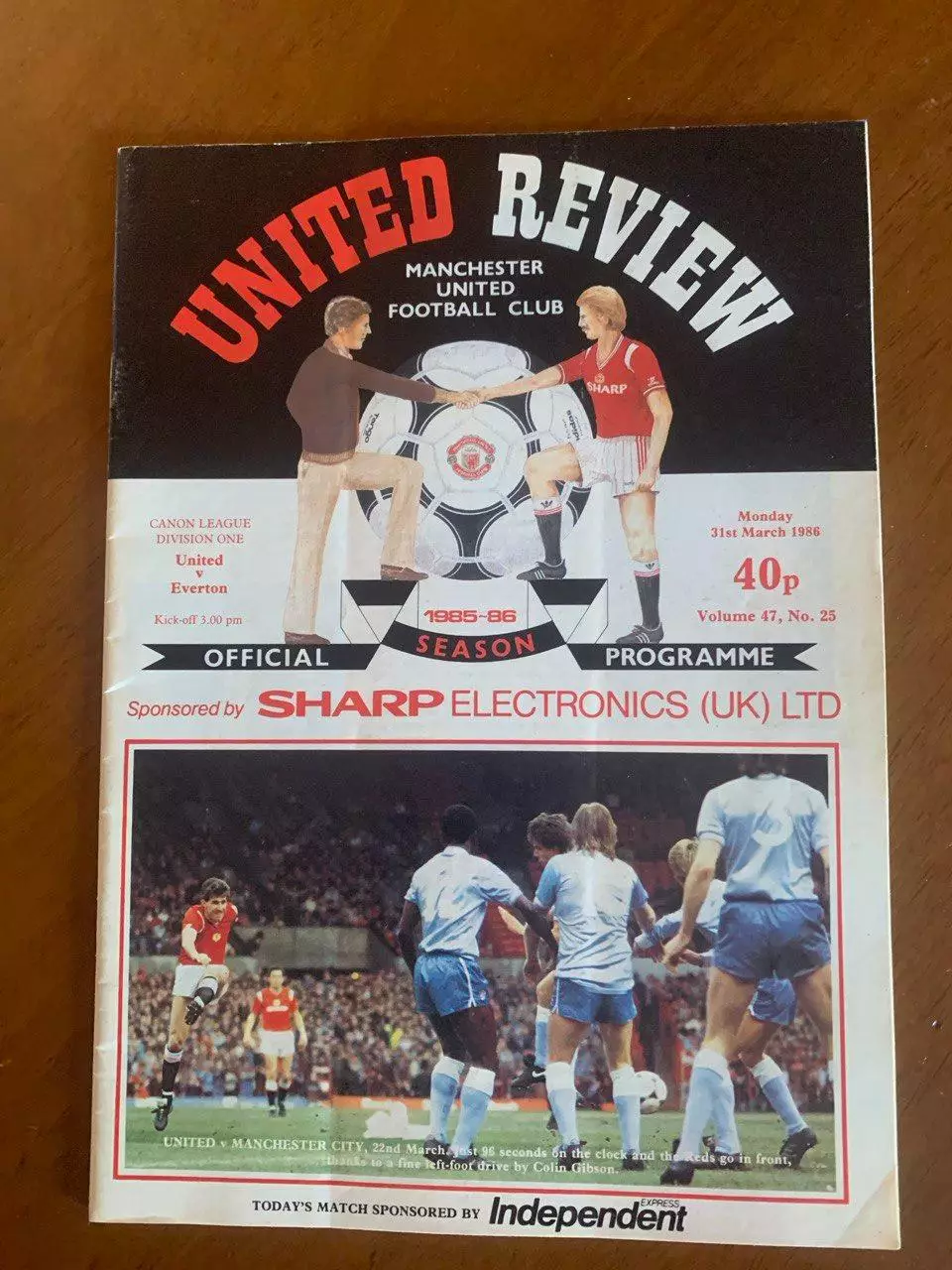 Манчестер Юнайтед - Эвертон. 31.03.1986