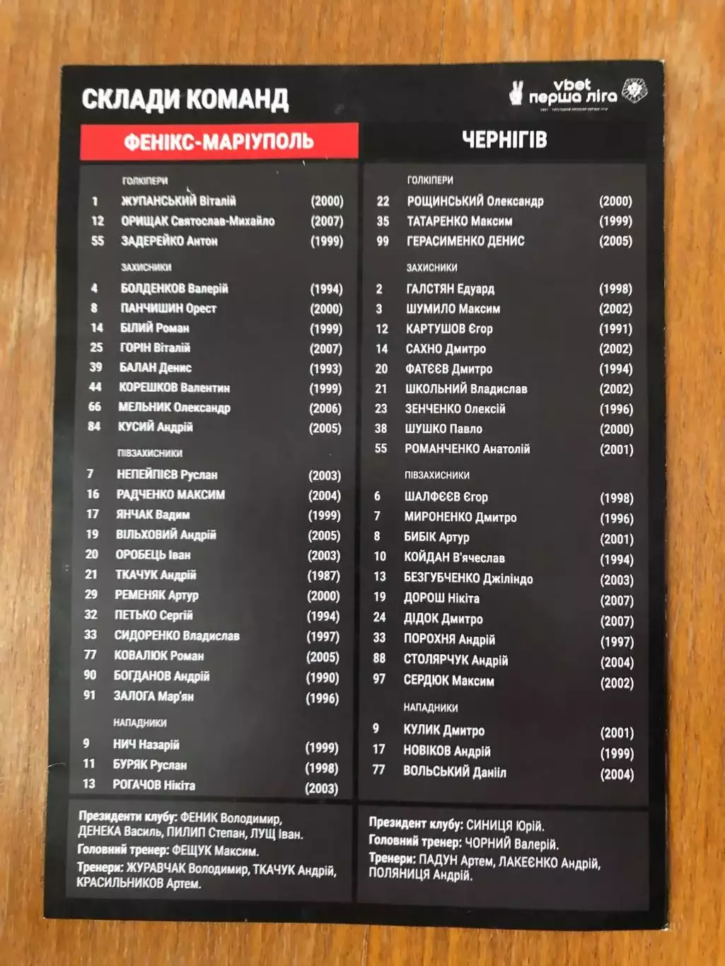 Феникс-Мариуполь - Чернигов. 31.08.2025 2