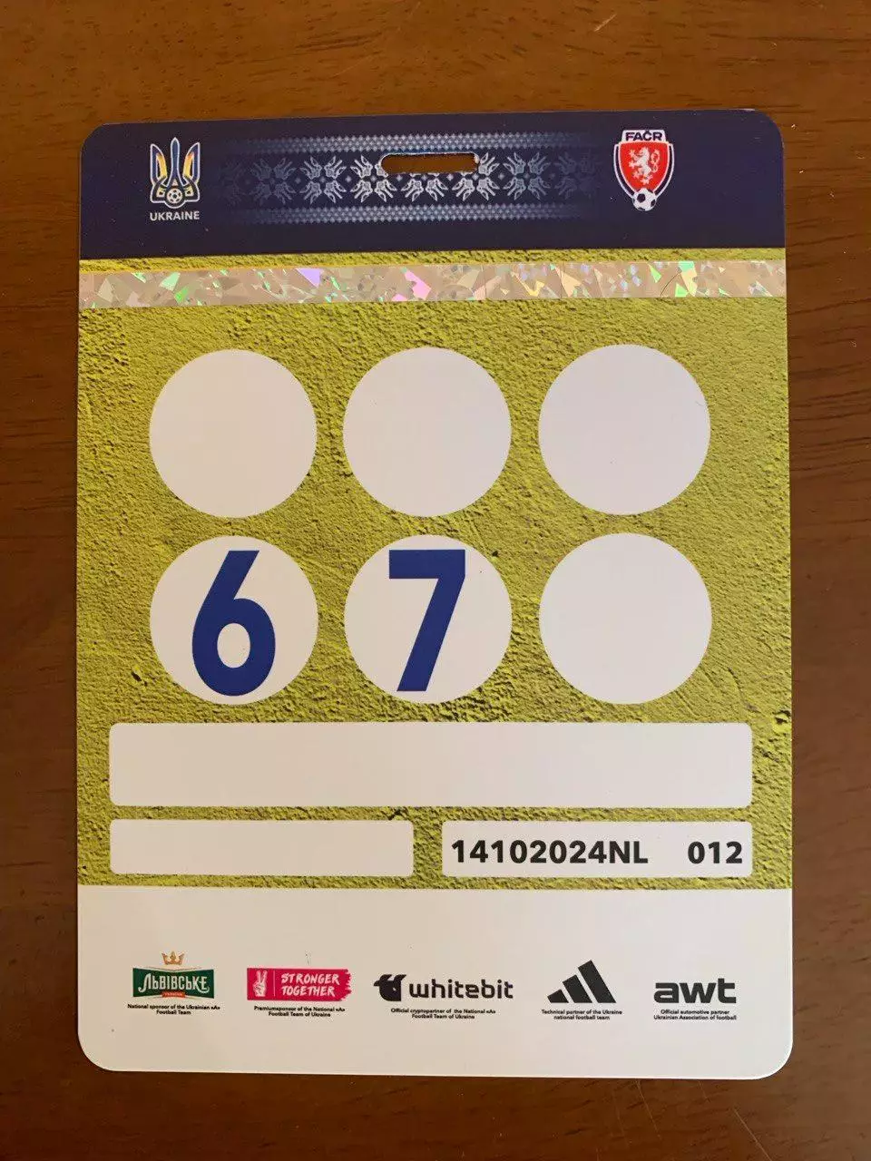 Украина - Чехия. 10.10.2024