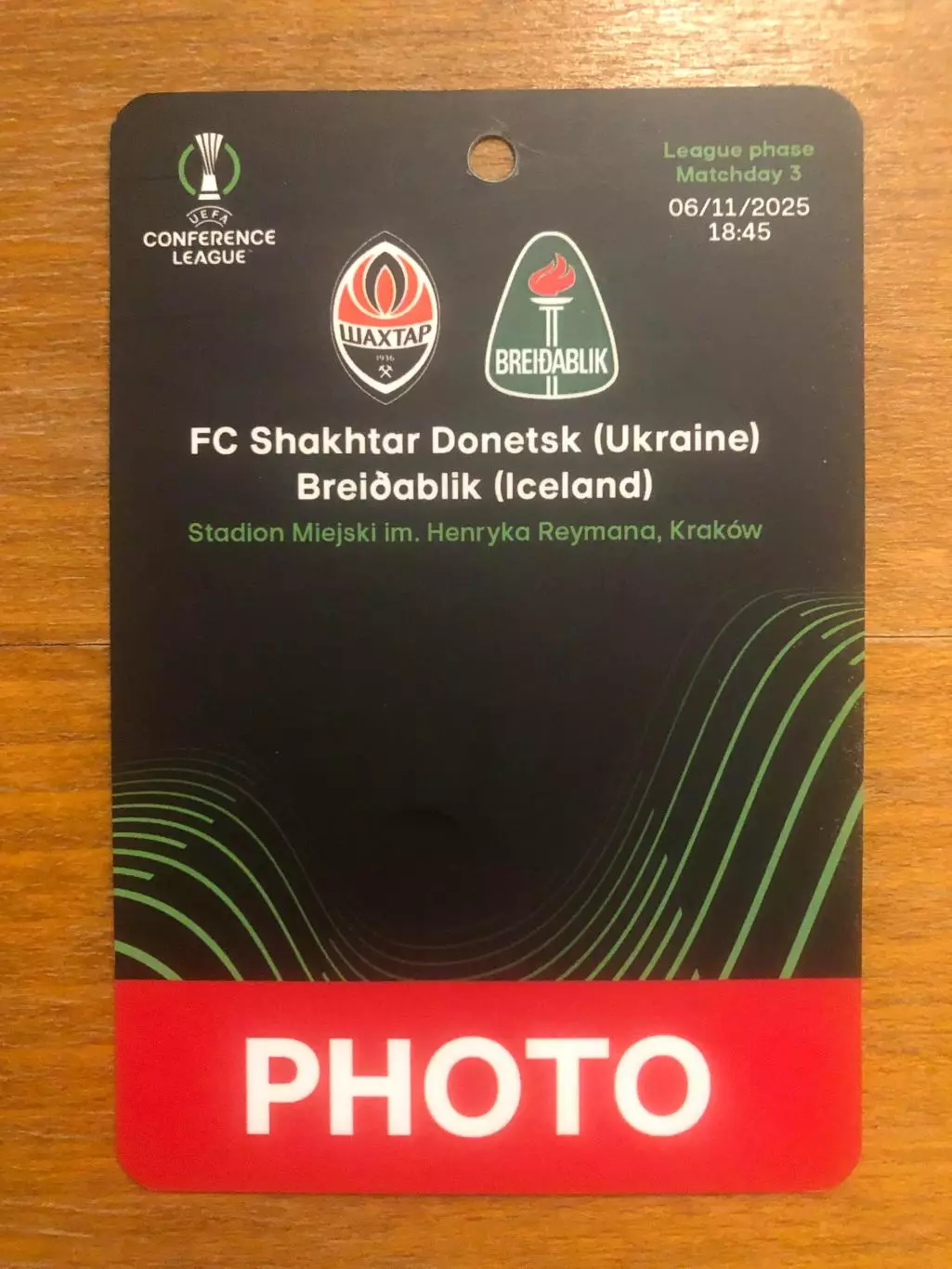 Шахтер (Донецк) - Брейдаблик (Исландия). 06.11.2025.