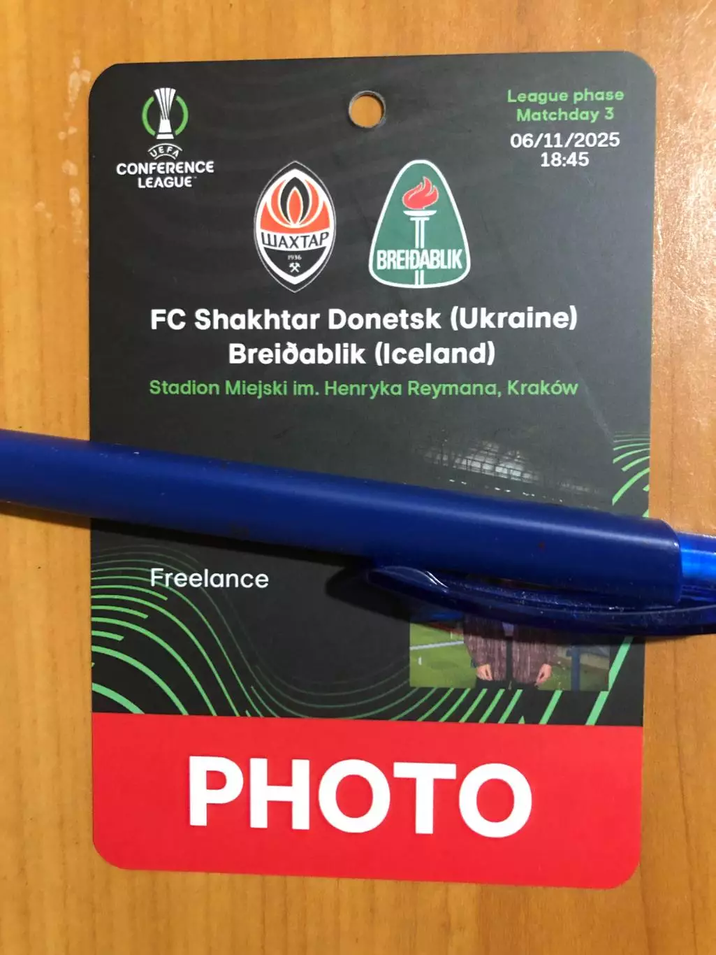Шахтер (Донецк) - Брейдаблик (Исландия) 06.11.2025.