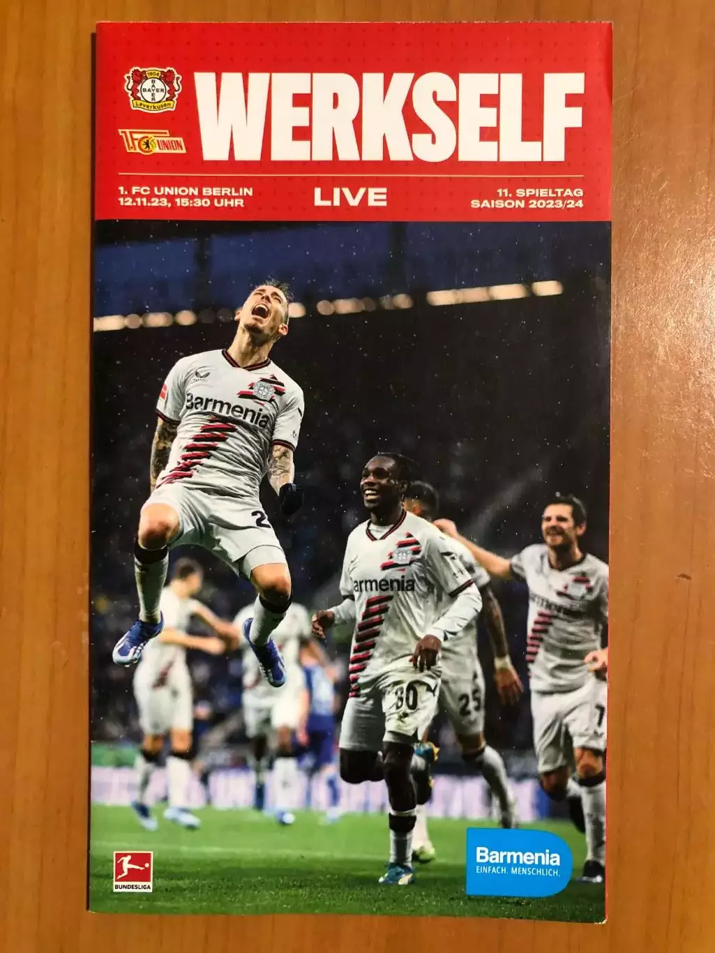 Байер Леверкузен - Унион Берлин. 12.11.2023. Постер