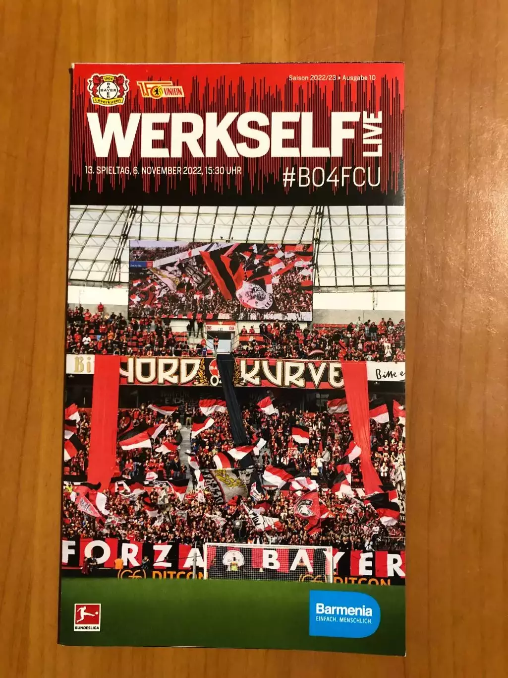 Байер Леверкузен - Унион Берлин. 06.11.2022. Постер