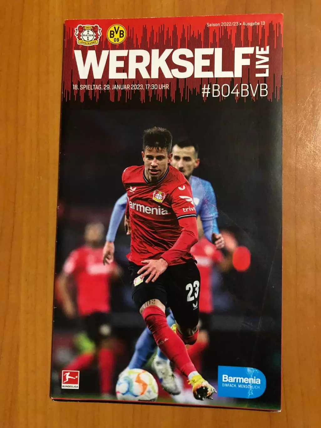 Байер Леверкузен - Боруссия Дортмунд. 29.01.2023. Постер