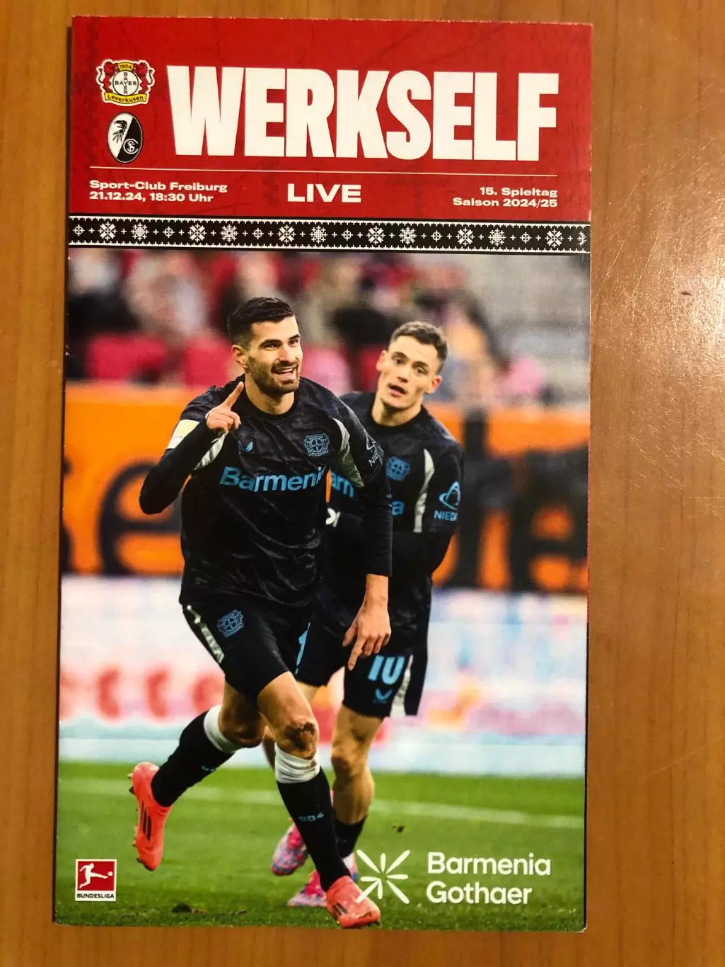 Байер Леверкузен - Фрайбург. 21.12.2024. Постер