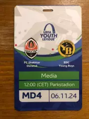 Акция! Все по 5 грн! Шахтер (U-19) - Янг Бойз Швейцария (U-19). 06.11.2024