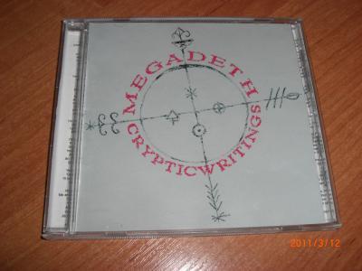 CD MEGADETH Cryptic Writings