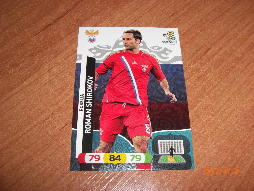 PANINI EURO 2012 Роман ШИРОКОВ