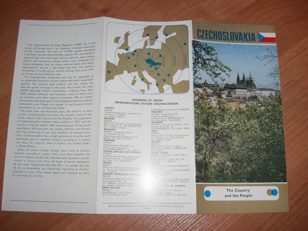 Буклет Чехословакия - страна и люди