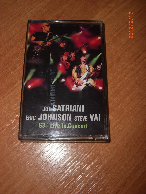 Аудиокассета SATRIANI JOHNSON VAI G3 - Live In Concert