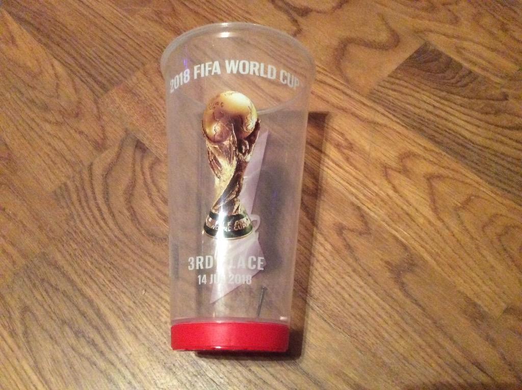 Чемпионат мира 2018 стакан пластиковый Бельгия - Англия матч за 3-е место