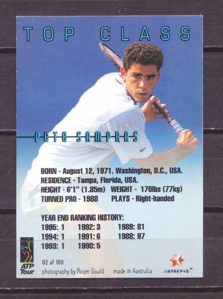 карточка теннис Австралия №10174 1