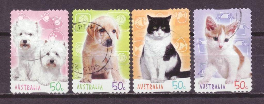 Австралия гаш. фауна кошки собаки № 3346