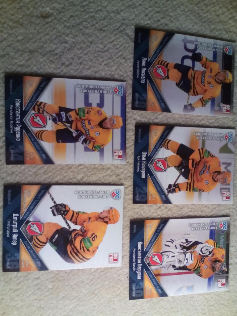 Хоккейные карточки Атлант Мытищи МО КХЛ 2011/2012 19 штук разные одним лотом 3