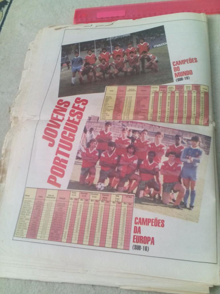 Журнал газетный A BOLA 1989 спецвыпуск посвящённый чемпионату Португалии 89/90 7