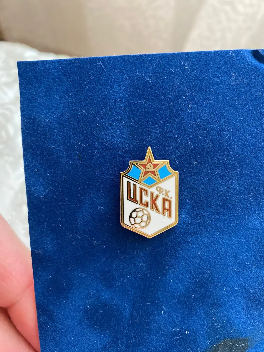 Знак ЦСКА ремейк старого алюминиевого знака 1