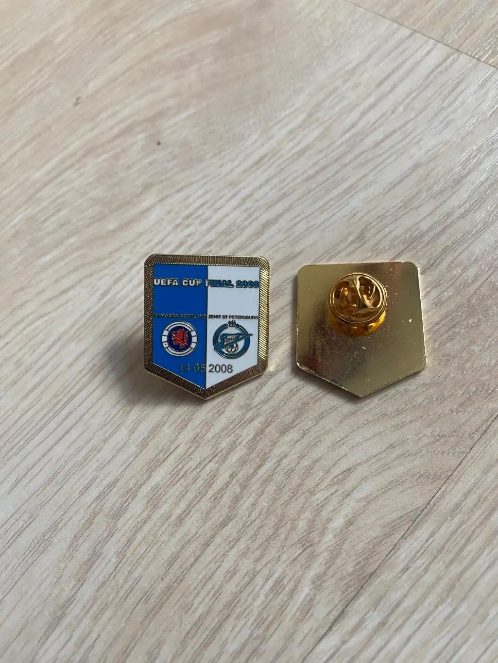 Знак матчевый Глазго Рейнджерс - Зенит 14.05.2008 финал кубок УЕФА 1