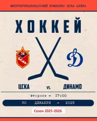 ЦСКА - Динамо Москва - 2025-2026 год. (30.12.25.)