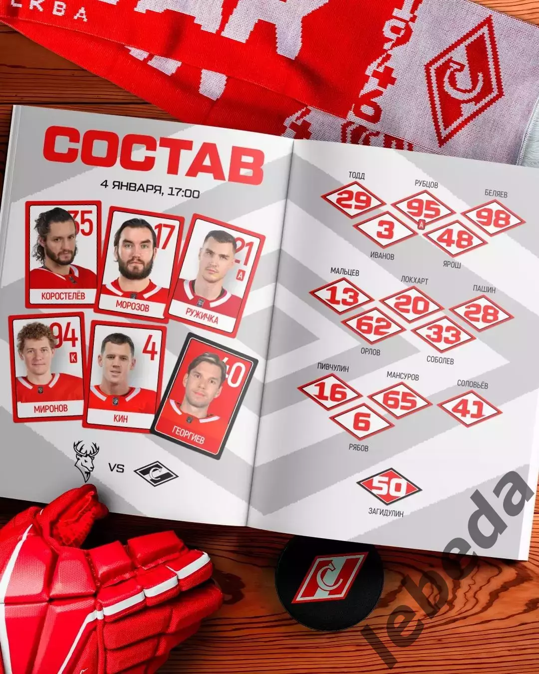 Торпедо Нижний Новгород - Спартак Москва - 2025-2026 г. (4.01.26..) 1