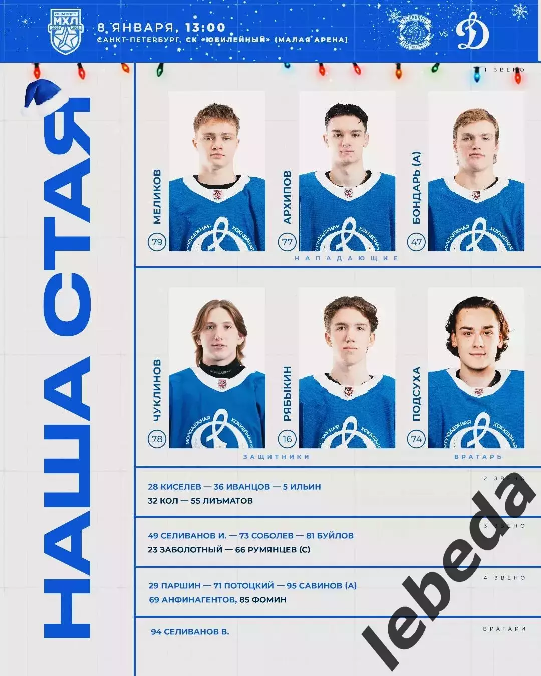 МХК Динамо ( Санкт-Петербург ) - МХК Динамо Москва - 2025-2026 год. (08.01.26.) 1