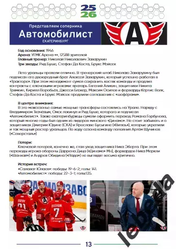 Салават Юлаев Уфа - Нефтехимик / Екатеринбург / Барыс - 2025 / 2026 .официальная 5