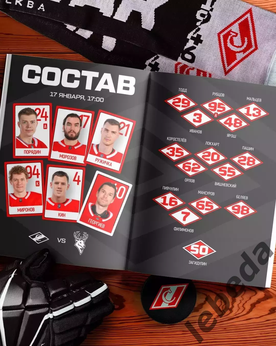 Спартак Москва - Торпедо Нижний Новгород - 2025-2026 г. (17.01.26.) 2