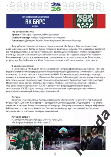 Салават Юлаев Уфа - Ак Барс Казань / ЦСКА - 2025 /2026 г. (5.12.25.) официальная 3
