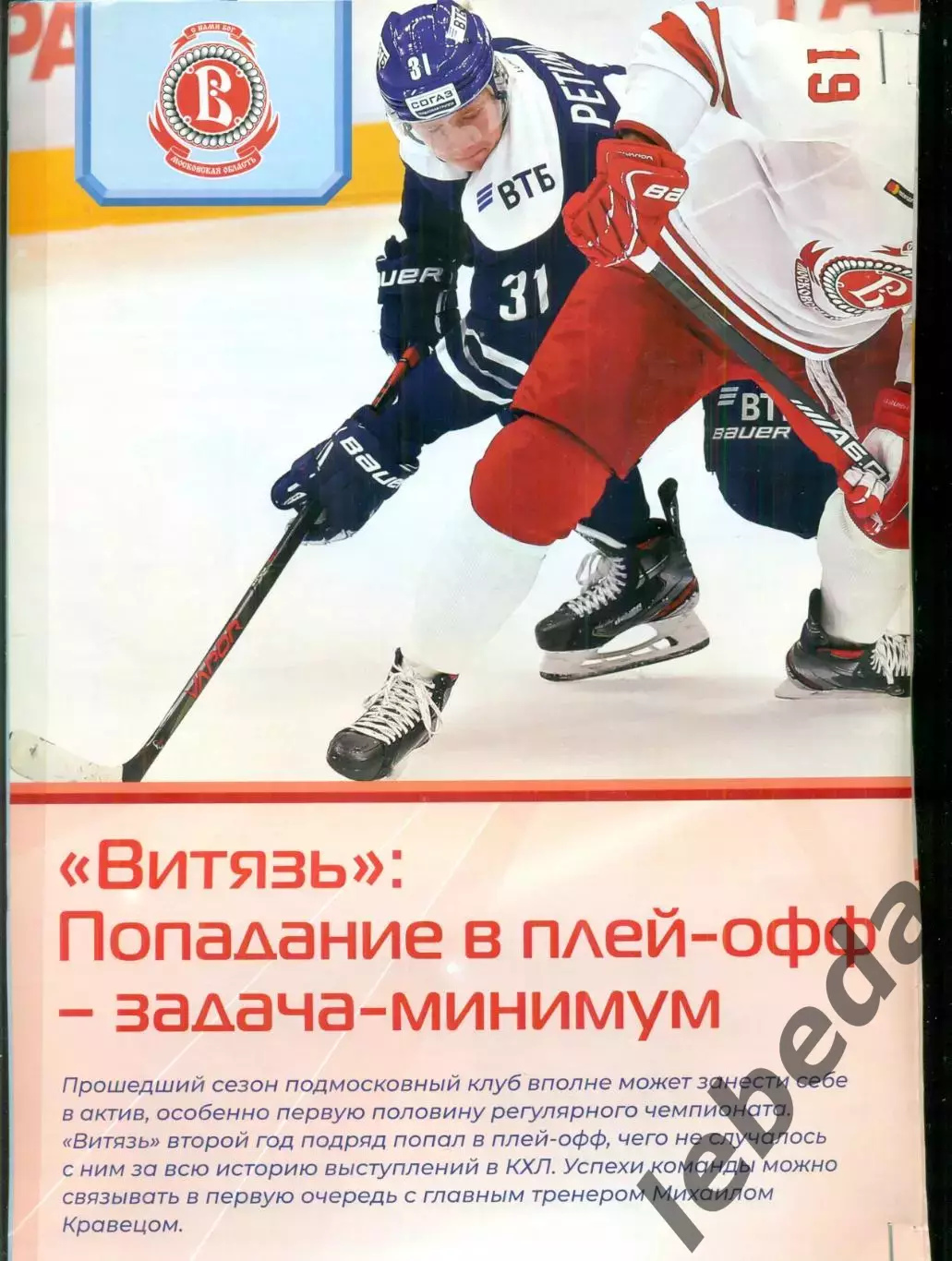 Витязь - 2020 г. подборка вырезок из журнала.Смотри фото.