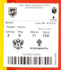 Звезда Москва - Торос Нефтекамск - 2018 / 2019 год. (08.02.19.)