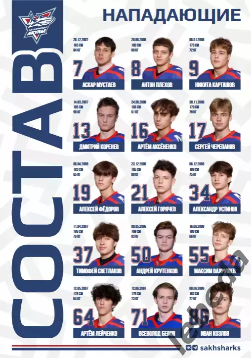 МХК Спарта МАХ - Сахалинские Акулы - 2025 / 2026 год.(25.01.26.) 4