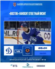 МХК Динамо Москва - Кузнецкие Медведи - 2025-2026 г. (25.01.26.) официальная