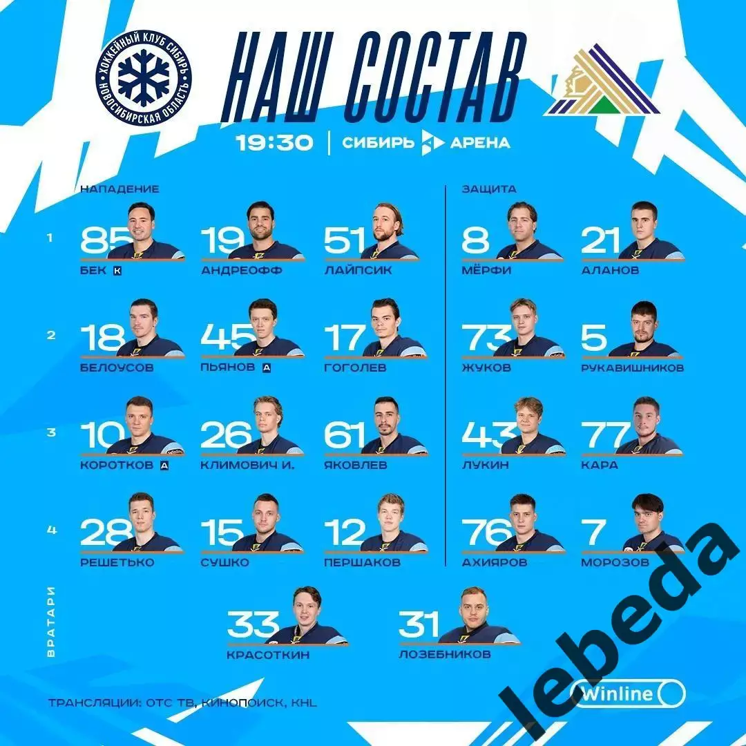 Сибирь - Салават Юлаев Уфа - 2024 /2025 год. (20.03.25.) 2