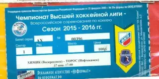 Химик Воскресенск - Торос Нефтекамск - 2015 / 2016 г. (17.01.16.)