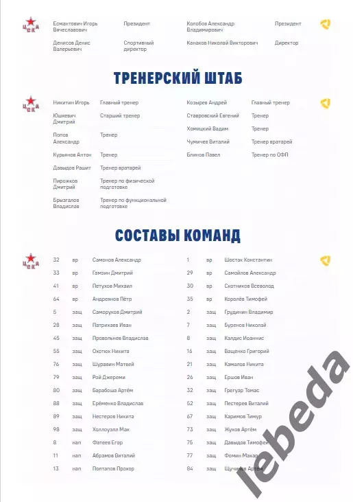 ЦСКА - Северсталь Череповец - 2025 / 2026. (26.01.26.) Официальная. 3