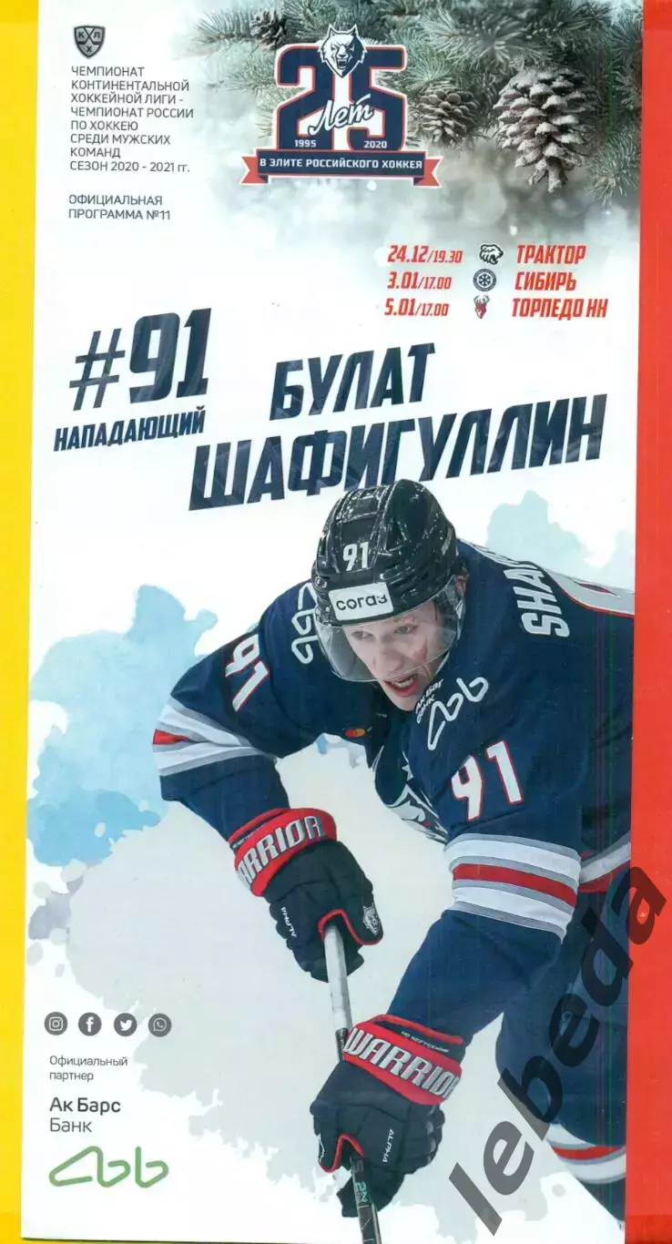 Нефтехимик Нижнекамск - Трактор / Сибирь / Торпедо Нижний Новг. - 2020 / 2021 г.
