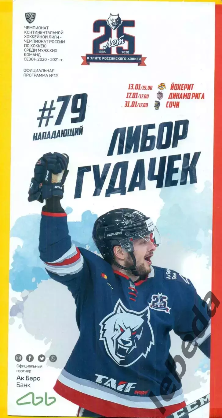 Нефтехимик Нижнекамск - Йокерит Финляндия / Динамо Рига / Сочи / - 2020 / 2021 г