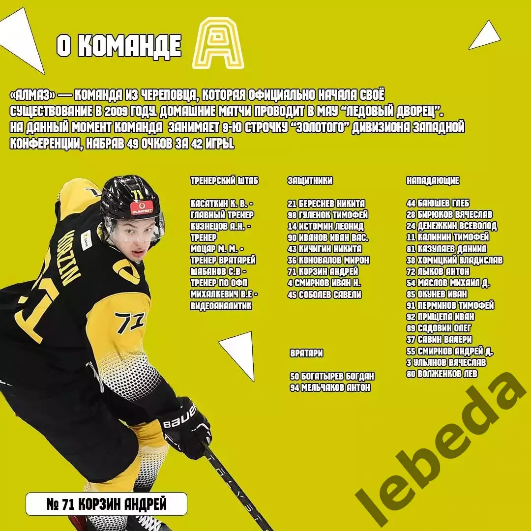 МХК Динамо Карелия - Алмаз Череповец - 2025-2026 год. (27.01.26.) Официальная. 5