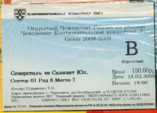 Северсталь Череповец - Салават Юлаев Уфа - 2008 /2009 г. (24.02.09.)