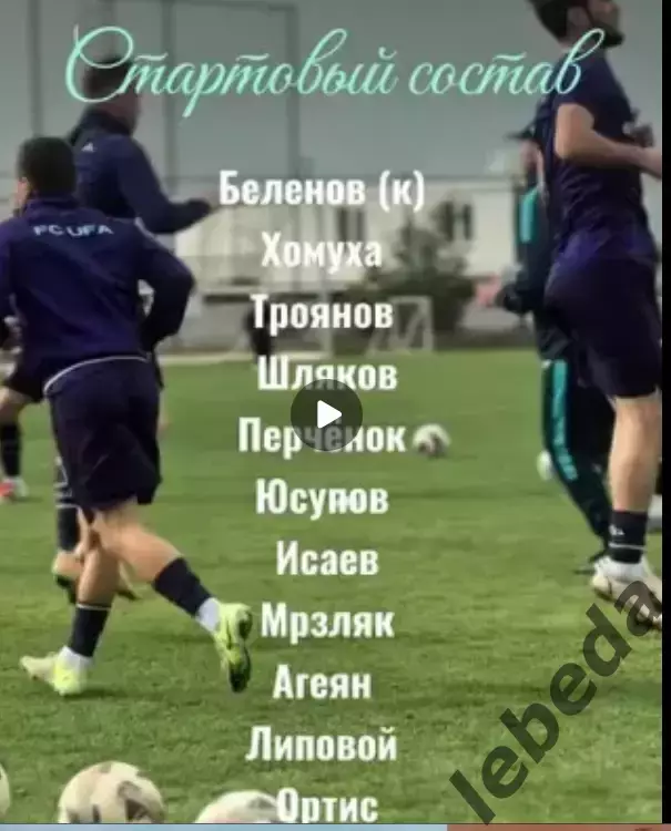 Ахмат Грозный - ФК Уфа - 2026 г.(31.01.2026.) Турция, Белек контрольный матч. 2