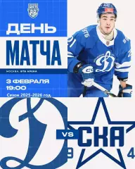 МХК Динамо Москва - СКА-1946 СП - 2025 / 2026 год. (03.02.2026.)
