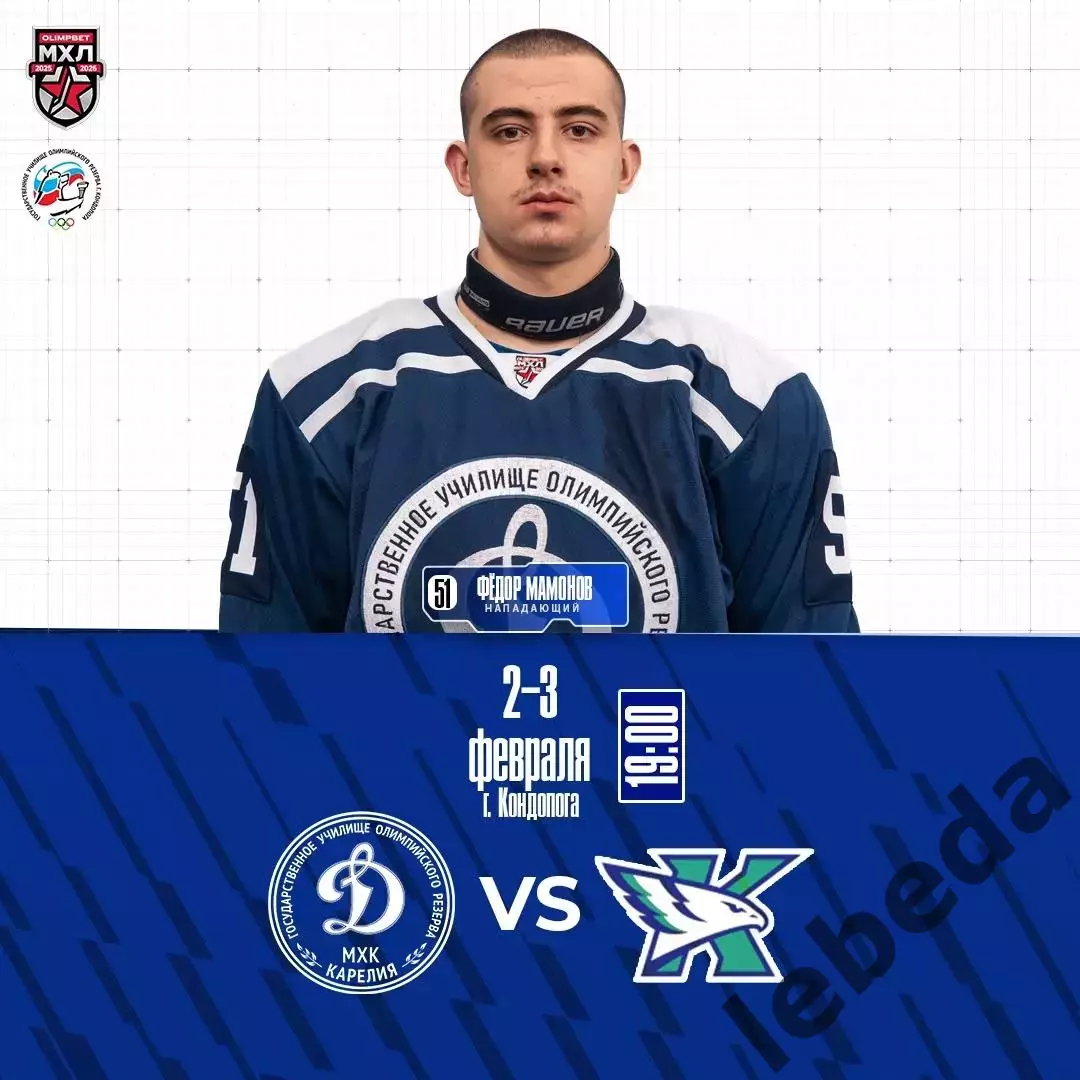 МХК Динамо-Карелия - Капитан Ступино. - 2025-2026 год. (2-3.02.26.) официальная.