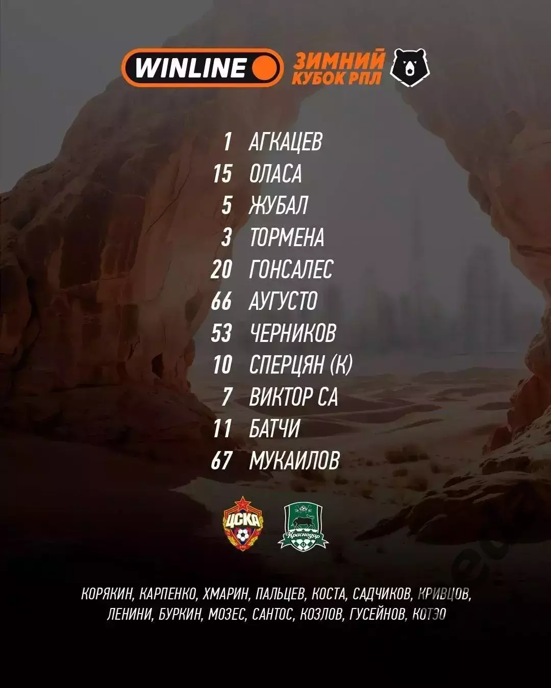 ЦСКА - ФК Краснодар - 2025 / 2026 г. (03.02.2026.) 2