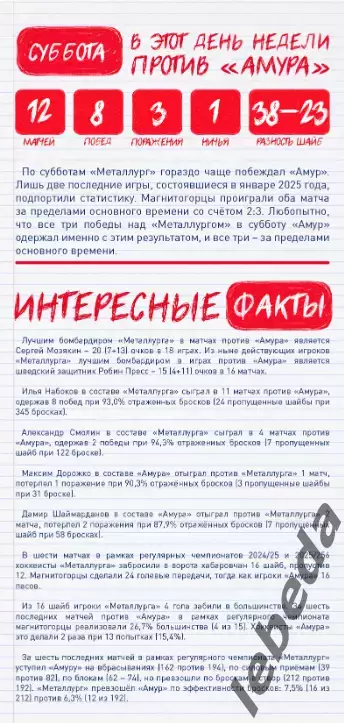 Металлург Магнитогорск - Амур Хабаровск - 2025-2026 г. (24.01.26) официальная 2