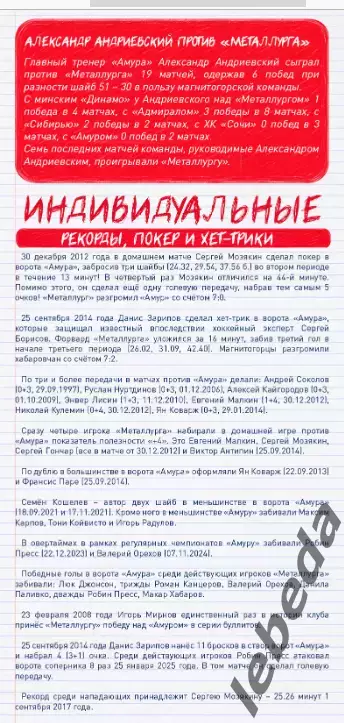 Металлург Магнитогорск - Амур Хабаровск - 2025-2026 г. (24.01.26) официальная 3