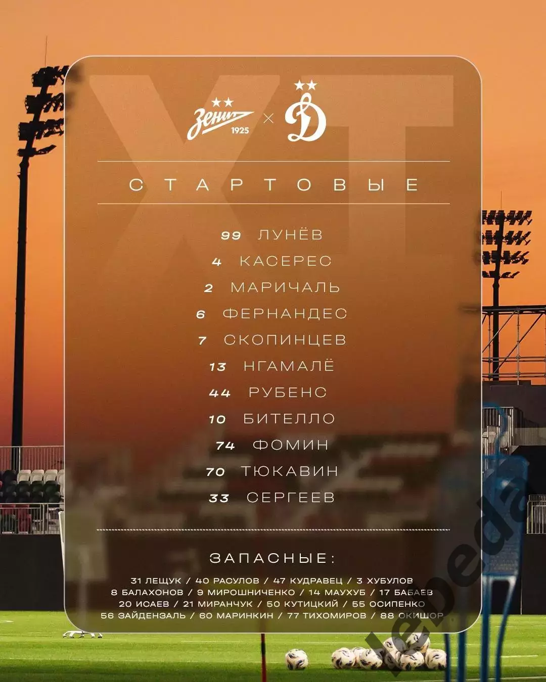 Динамо Москва - Зенит Санкт-Петербург - 2026 год. ( 3.02.26.) Зимний кубок. 2