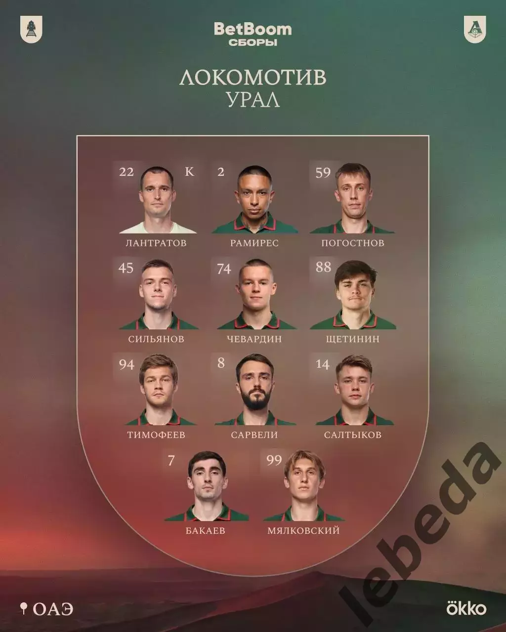 Локомотив Москва - Урал Екатеринбург - 2026 год. ( 5.02.26.) Товарищеская игра. 3