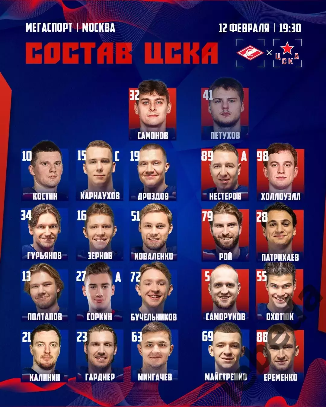 Спартак Москва - ЦСКА - 2025 / 2026 г. (12.02.26.) 2