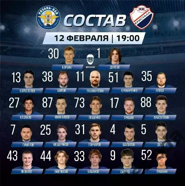 Рязань ВДВ - Кристалл Саратов - 2025 / 2026 год. (12.02.26.) 1