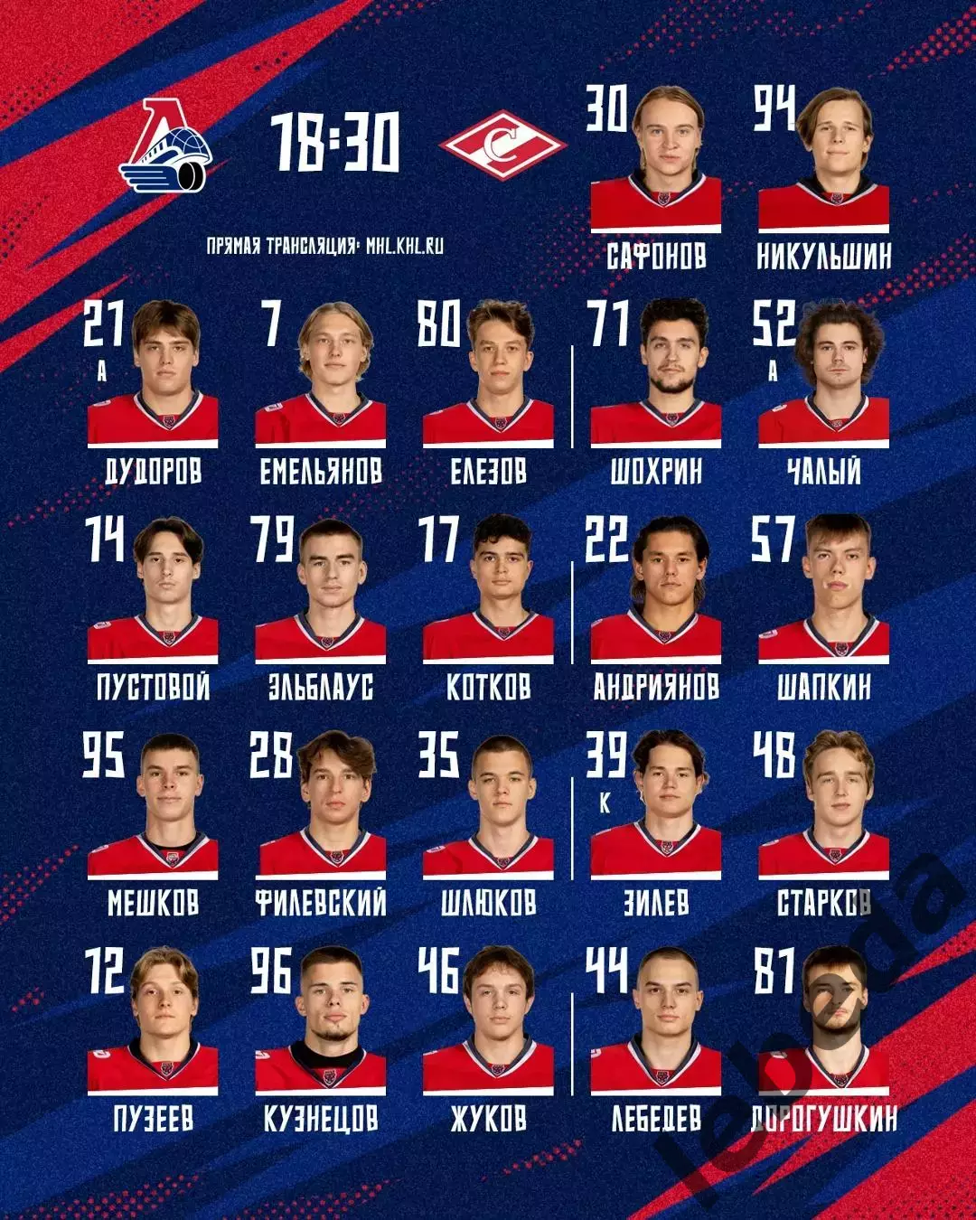 Локо Ярославль - МХК Спартак Москва - 2025 / 2026 год. (13.02.26.) 1